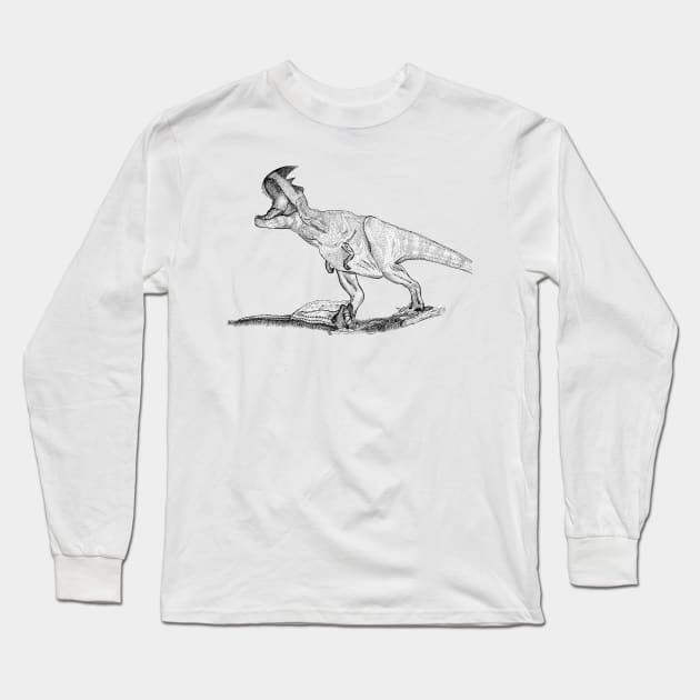 Horned Theropod Long Sleeve T-Shirt by zody